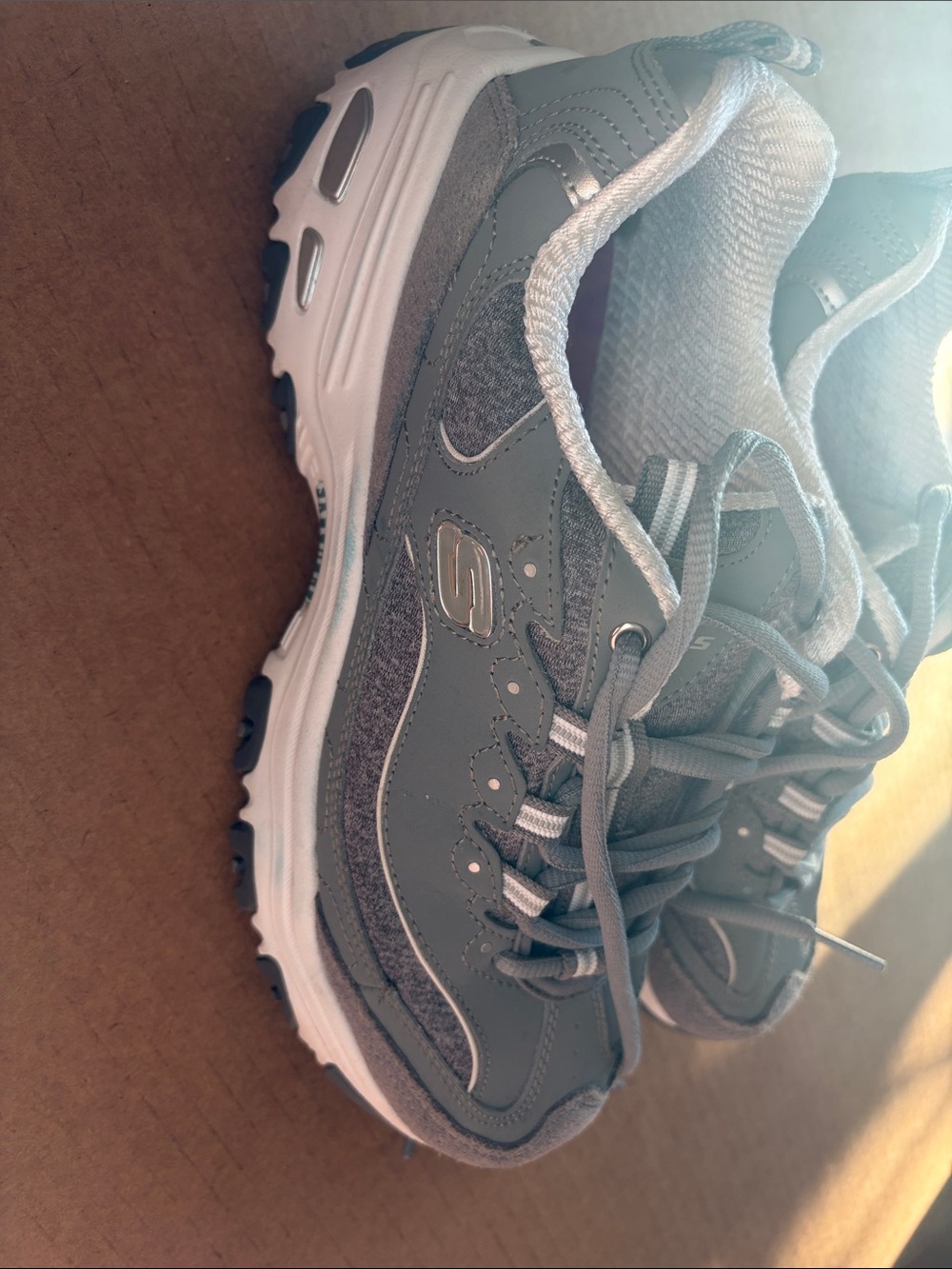 Skechers Women's Gray Athletic Walking Sneakers